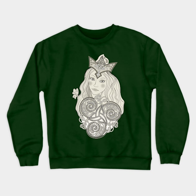 Fabulous Viking fairy Crewneck Sweatshirt by Artist Natalja Cernecka